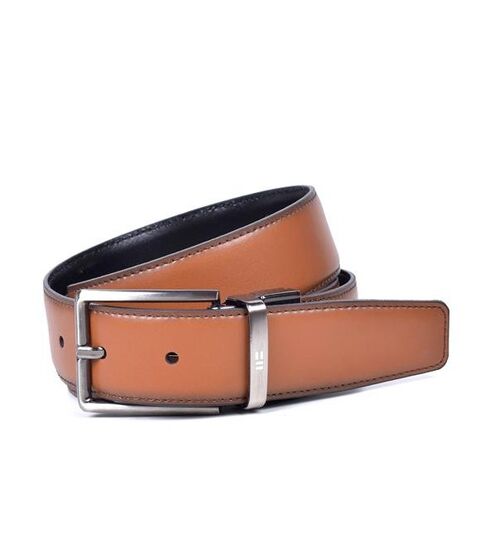 CINTURON REVER.CLASICO T.105-CUERO/NEGRO