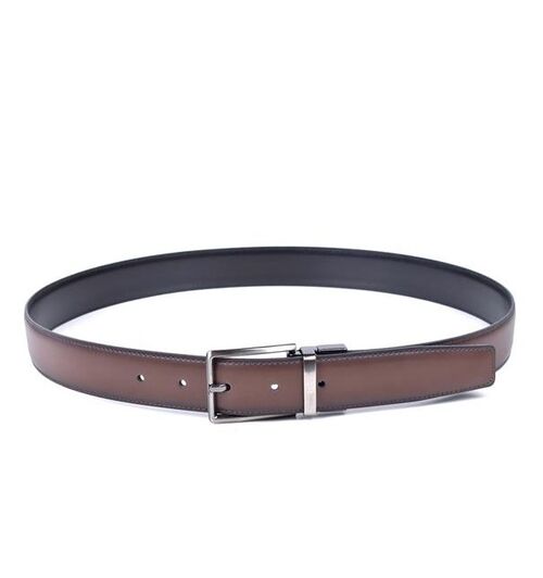 CINTURON REVER.CLASICO T.115-CUERO/NEGRO
