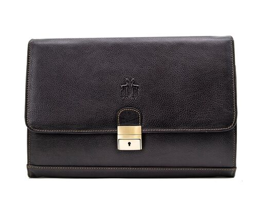 CARPETA TUMBLE VACUNO MARRON