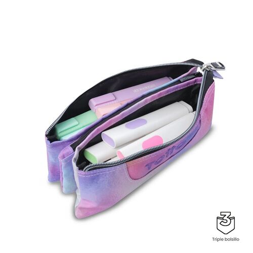 PORTATODO TABLERO 0IN GLITTER MORADO UNICA