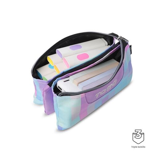 PORTATODO TABLERO 3FW GLITTER TURQUESA UNICA