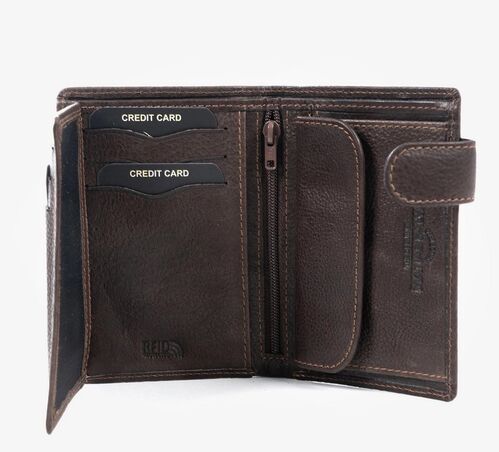 BILLETERO WASH CAB. MARRON