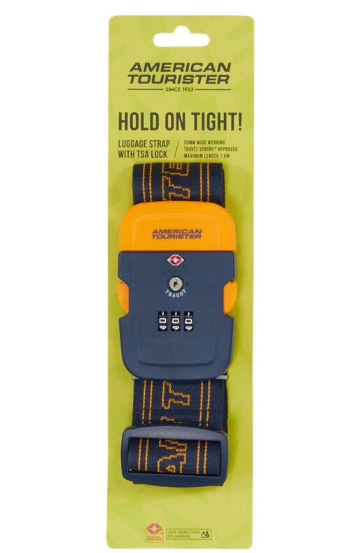 CINTA EQUIPAJE NAVY/ORANGE UNICA