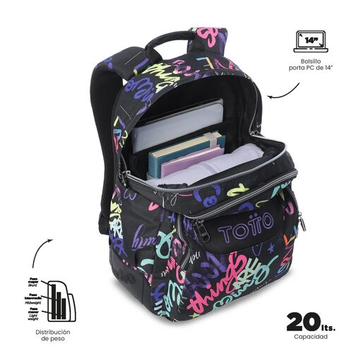 MOCHILA RAYOL 7EZ NEGRO UNICA