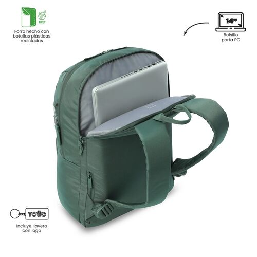 MOCHILA CLOUD V7Y VERDE UNICA