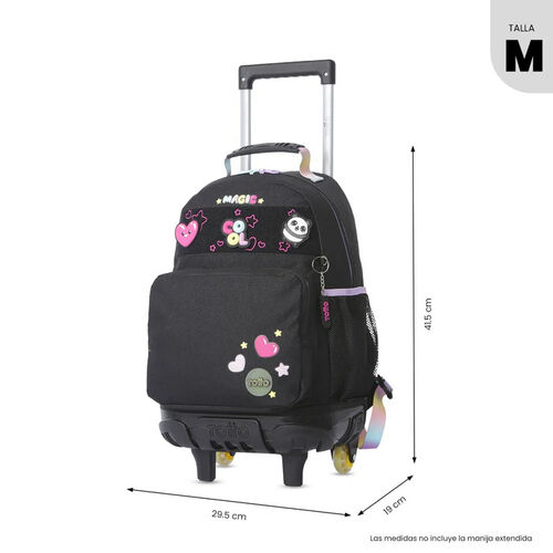 MOCHILA RUE BOMPER GLOWING 0N5 NEGRO UNICA