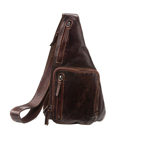 MOCHILA CRUZADA TICHI CUERO