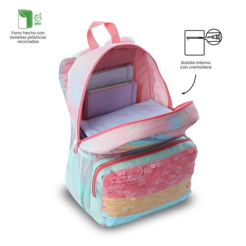 MOCHILA RAINBOW STAR 1KF TURQUESA UNICA