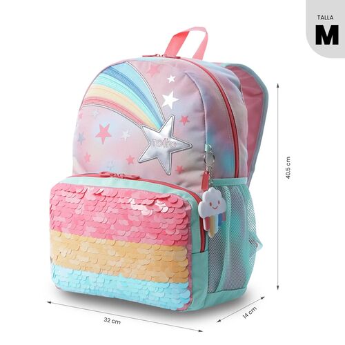 MOCHILA RAINBOW STAR 1KF TURQUESA UNICA