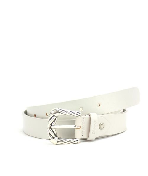 CINTURON VACUNO T.90 BLANCO
