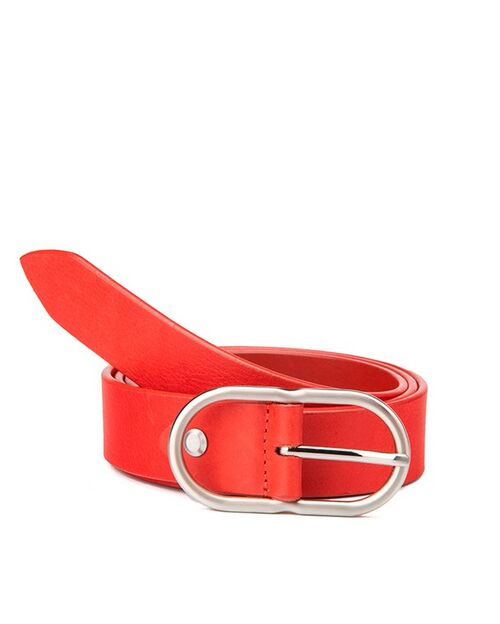 CINTURON VACUNO T.90-ROJO