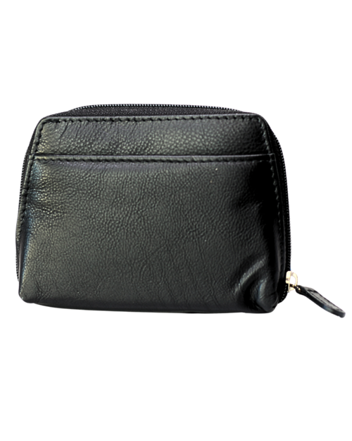 MONEDERO DE FUELLE GEISHA LEYVA NEGRO