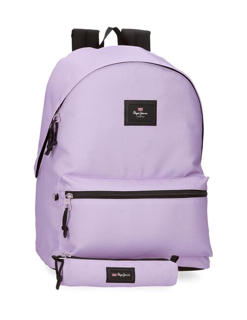 MOCHILA+ PORTATODO COLORFULL LILA