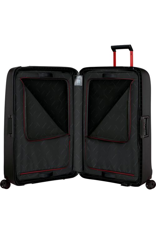 TROLLEY ESSENS CHARCOAL/RED NEGRO 82 CM